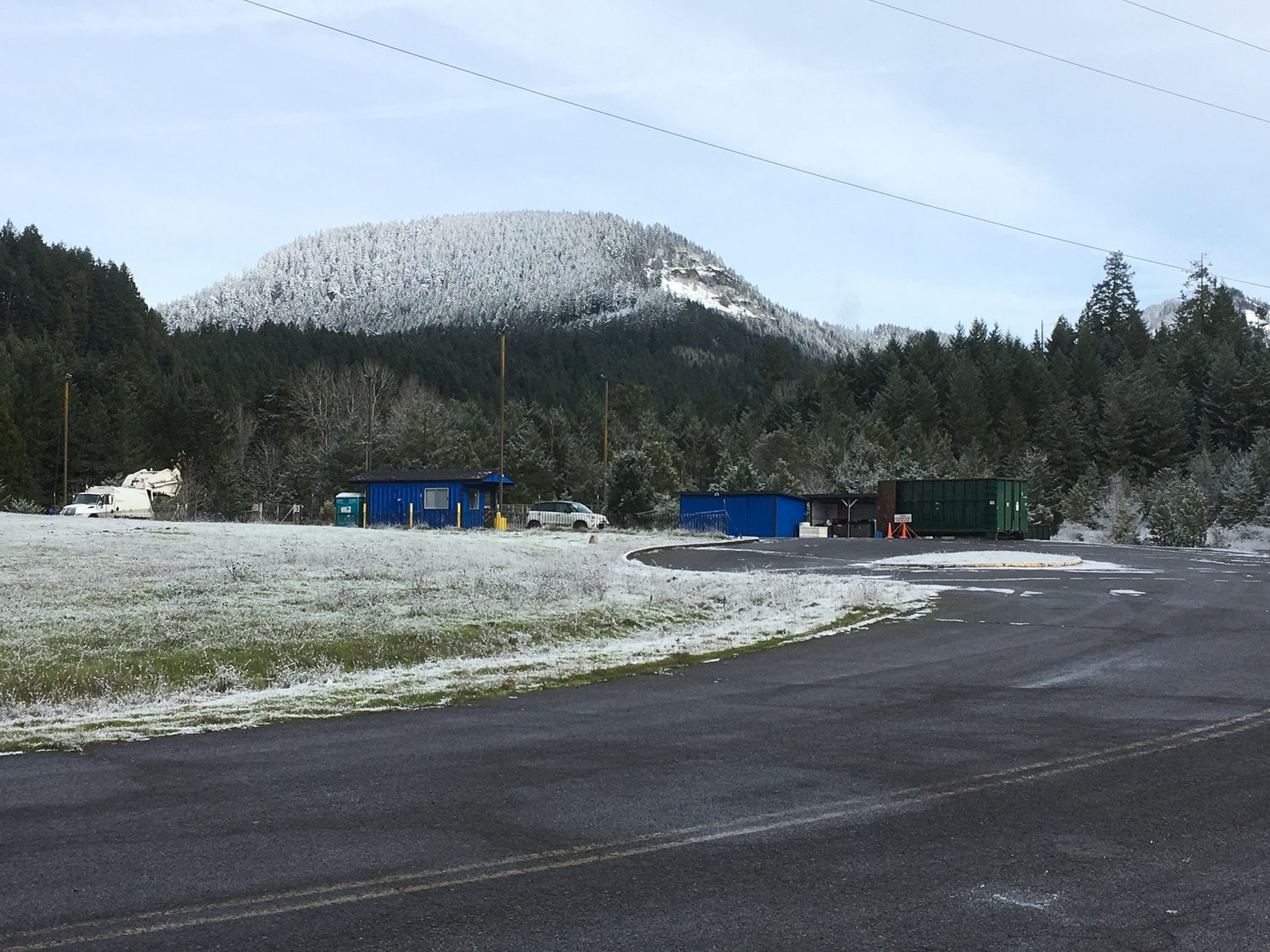 The hilltop recycle center.