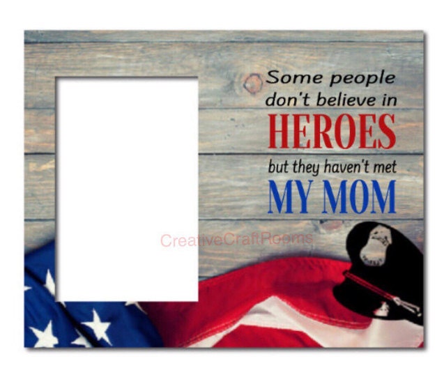 Police officer, frame, heroes, gift frame