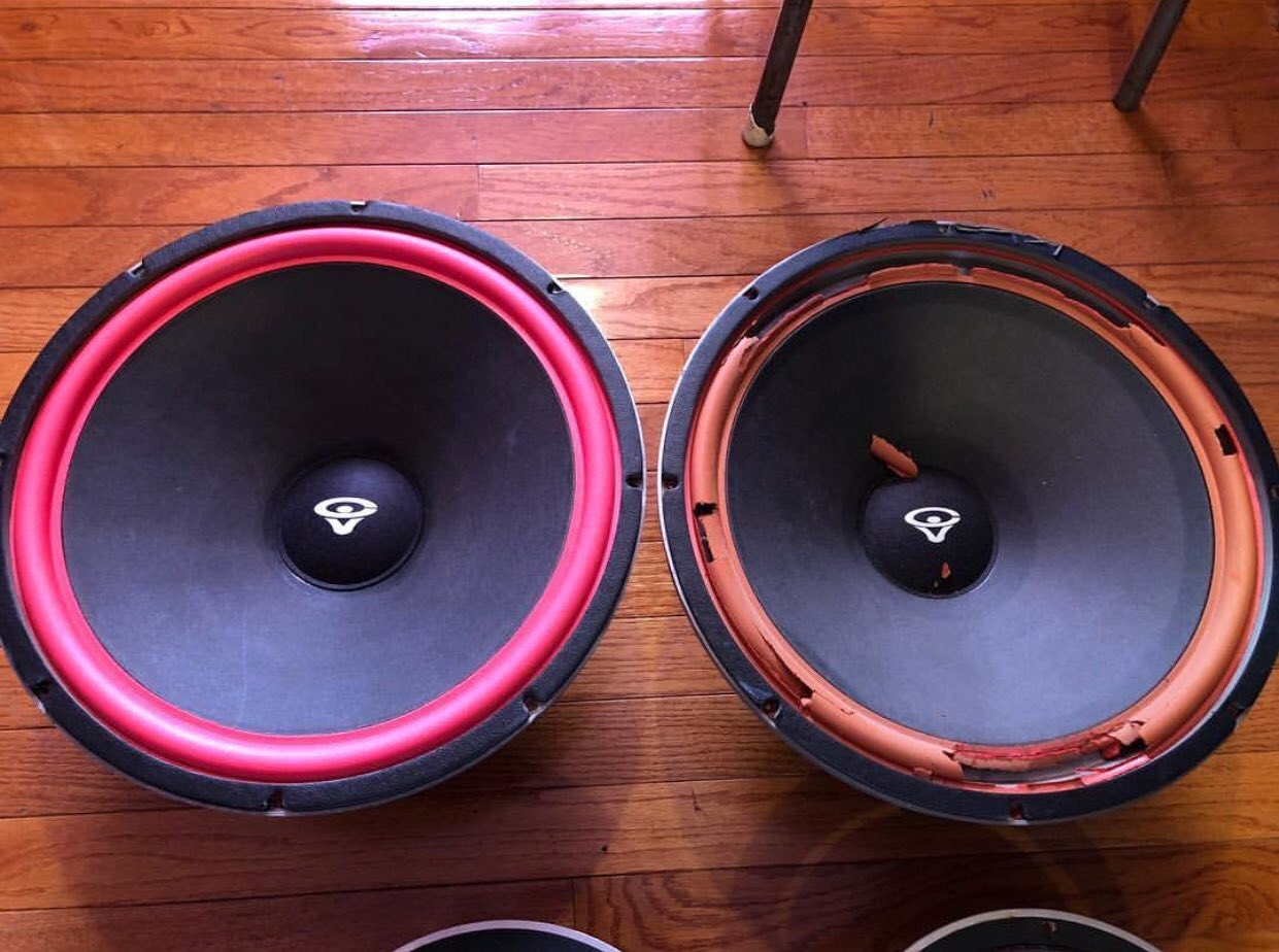 Cerwin Vega D-9 15 woofer refoam by Dr. Refoam