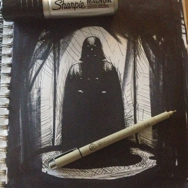 Ink pen sketch