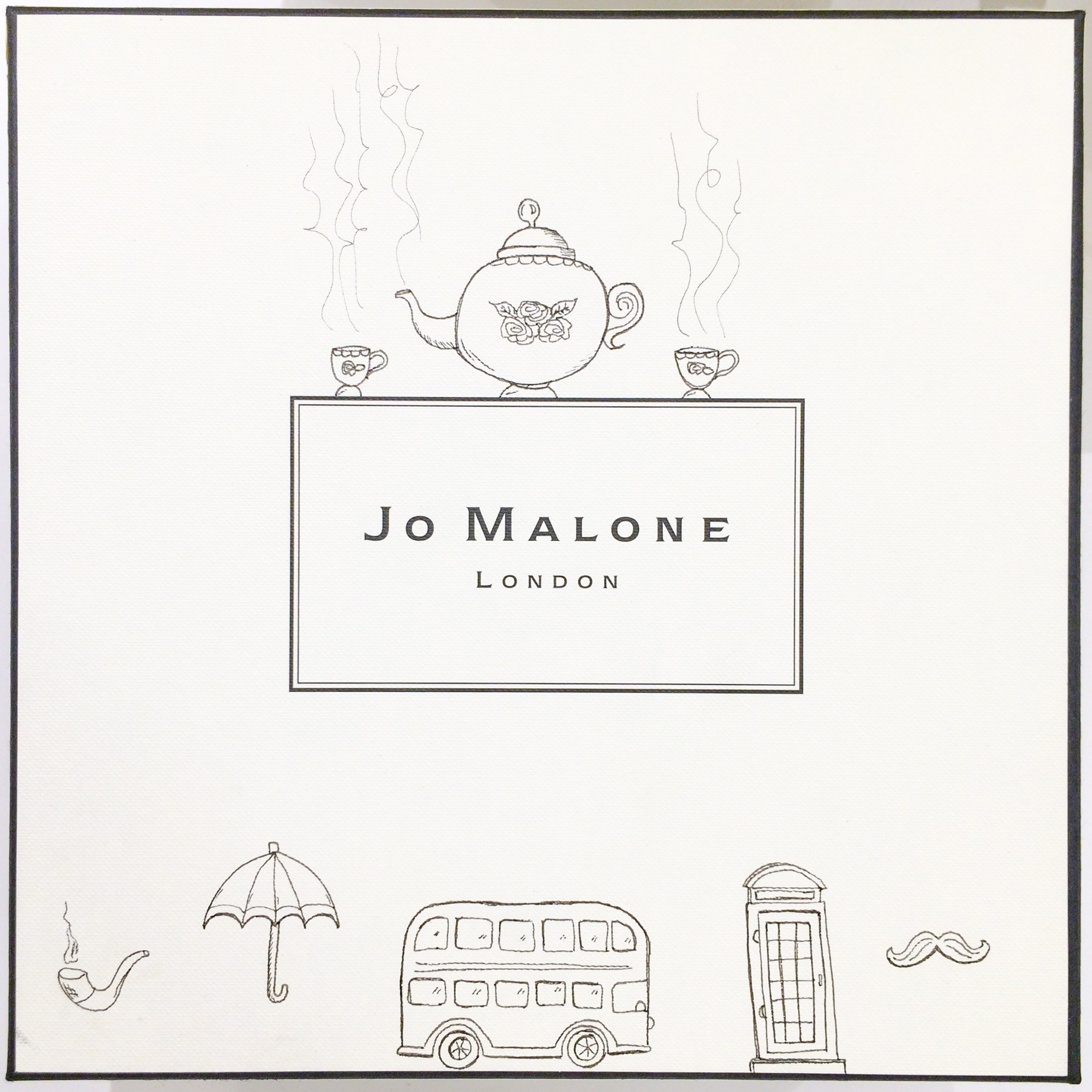 Jo Malone Gift Box Illustrations by Caroline Truong