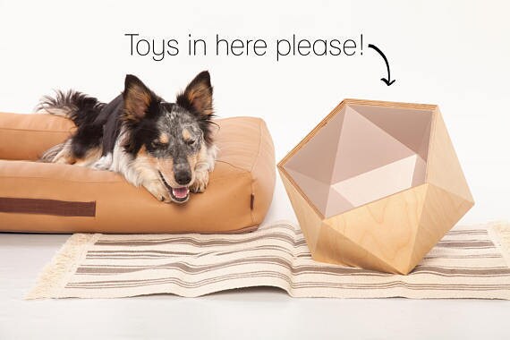 Dog toy storage by BettyWoof