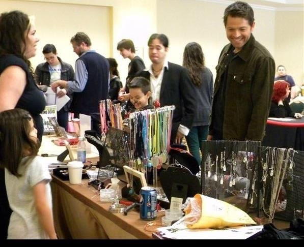You never know whats gonna happen in the vendors room...