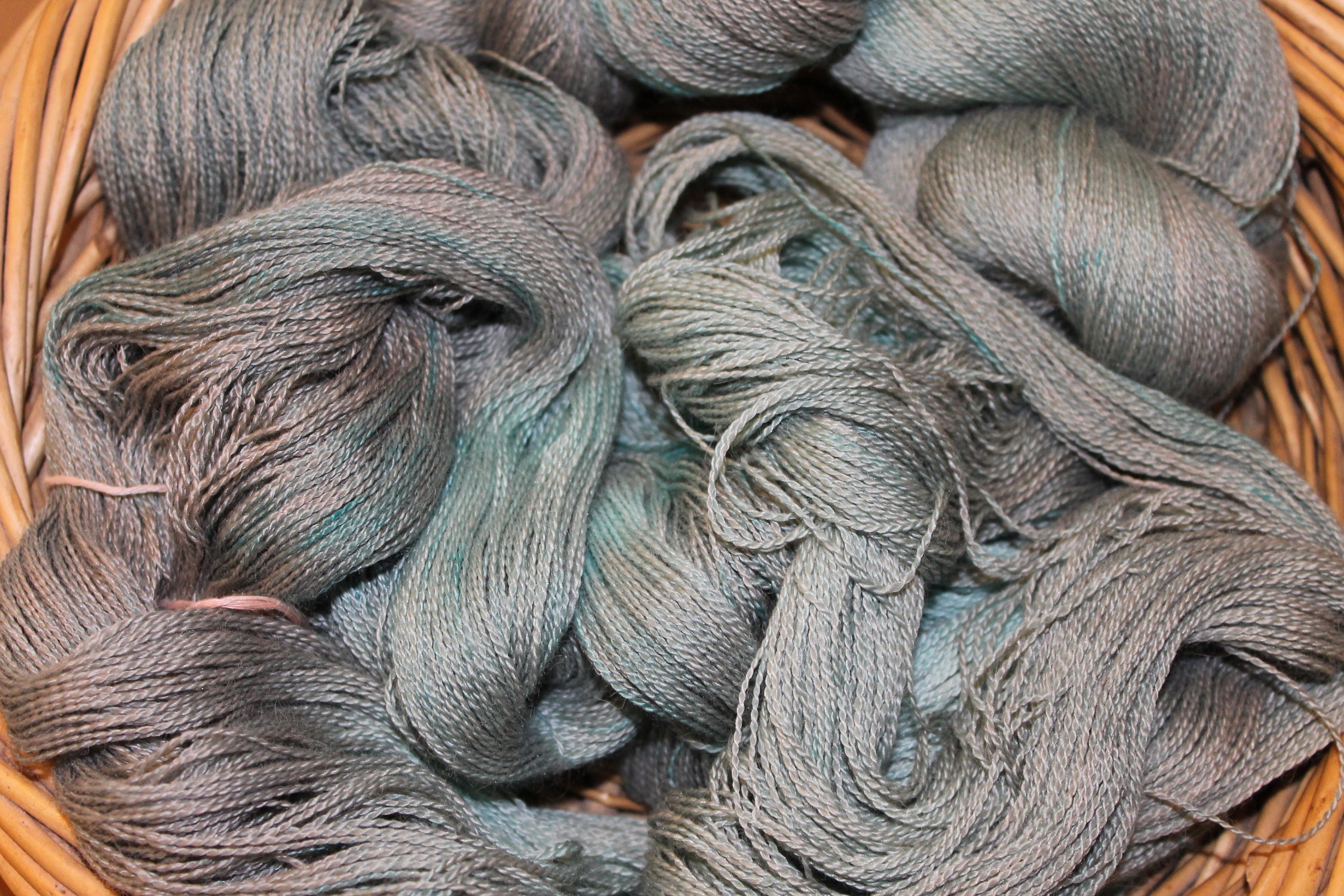 This is the finished yarn colour