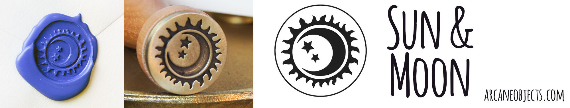 Sun & Moon Wax Seal Stamp