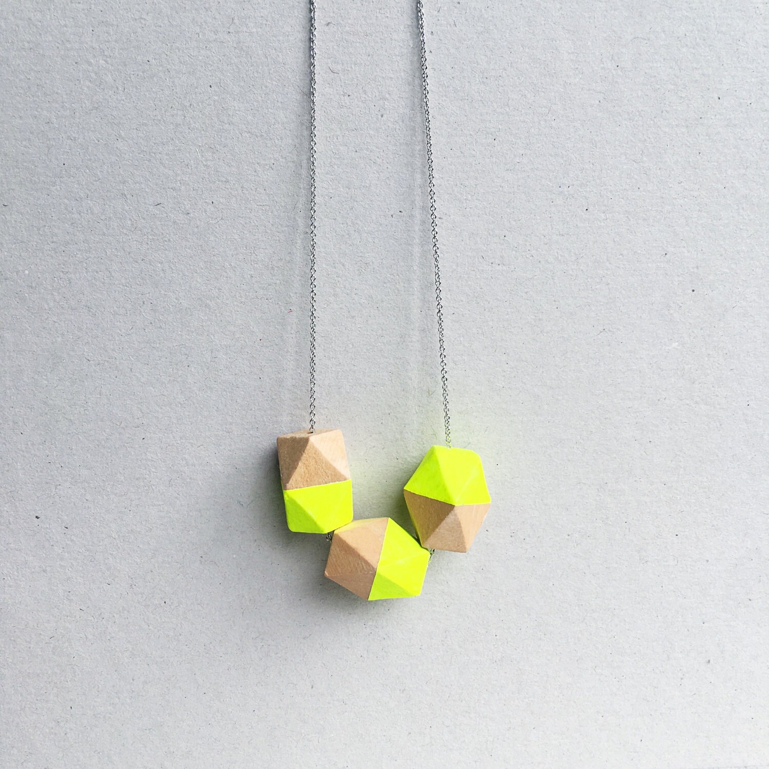 Neon yellow necklace