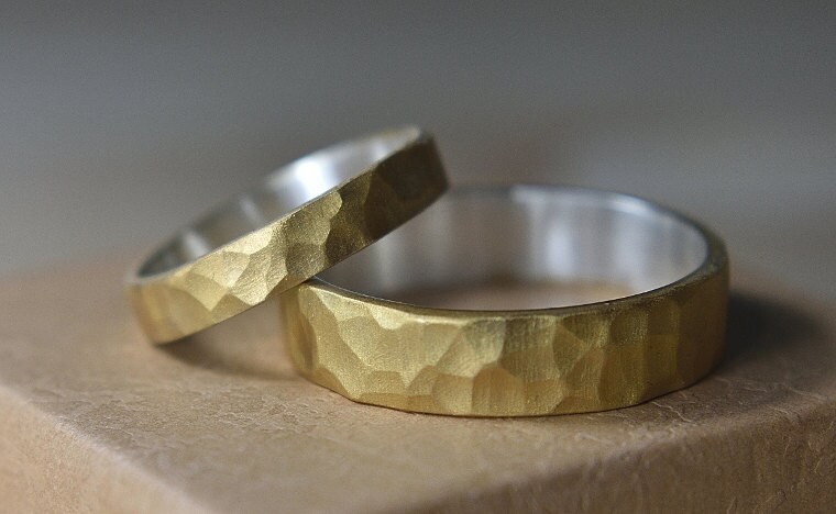 Gold_Plated_Hammered_Rings