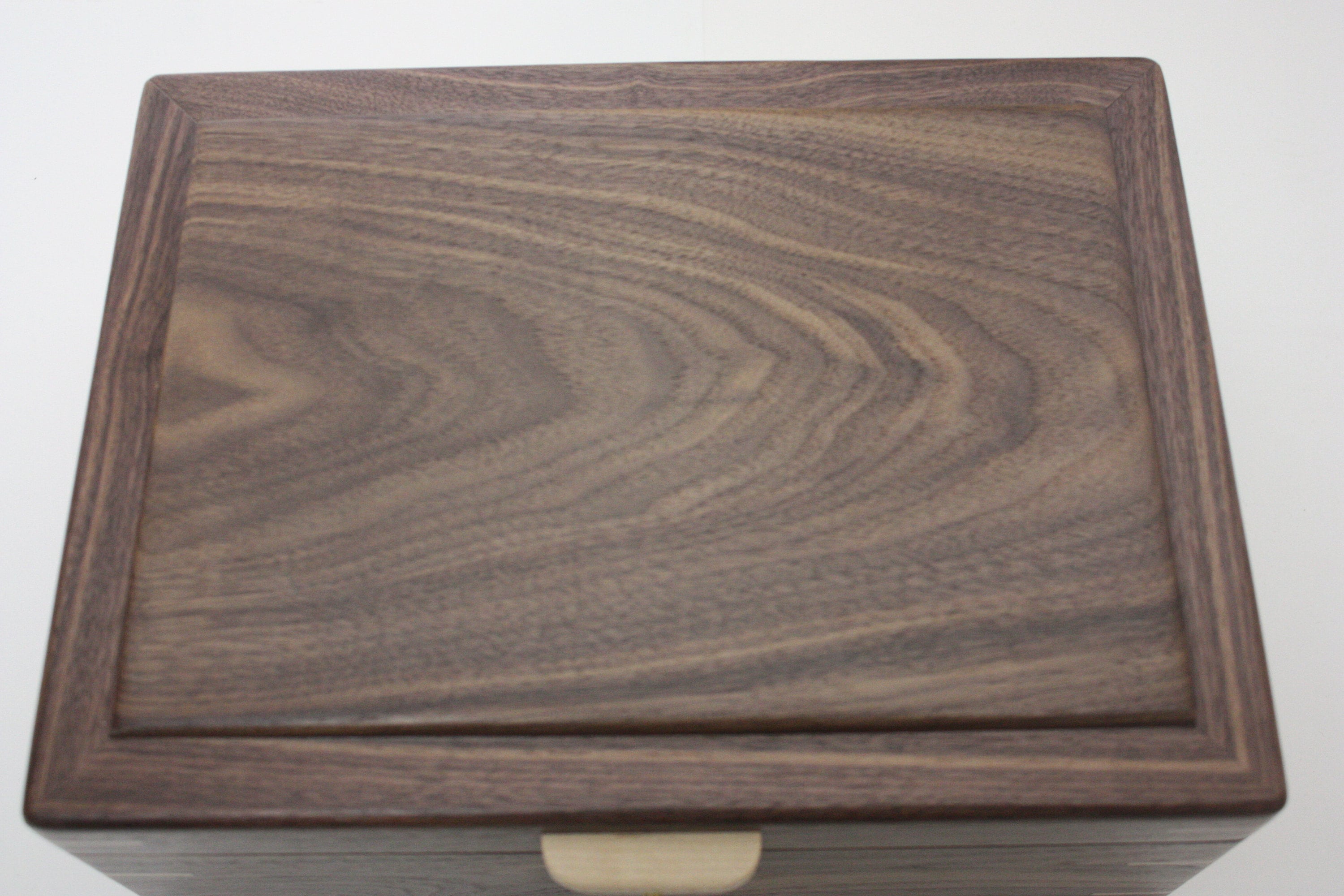 Handmade Locking Black Walnut Wood Box