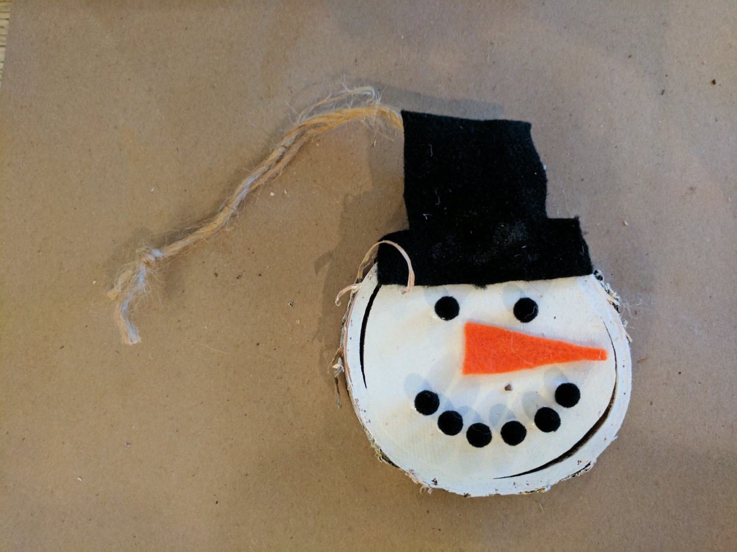 Adorable snowman ornament
