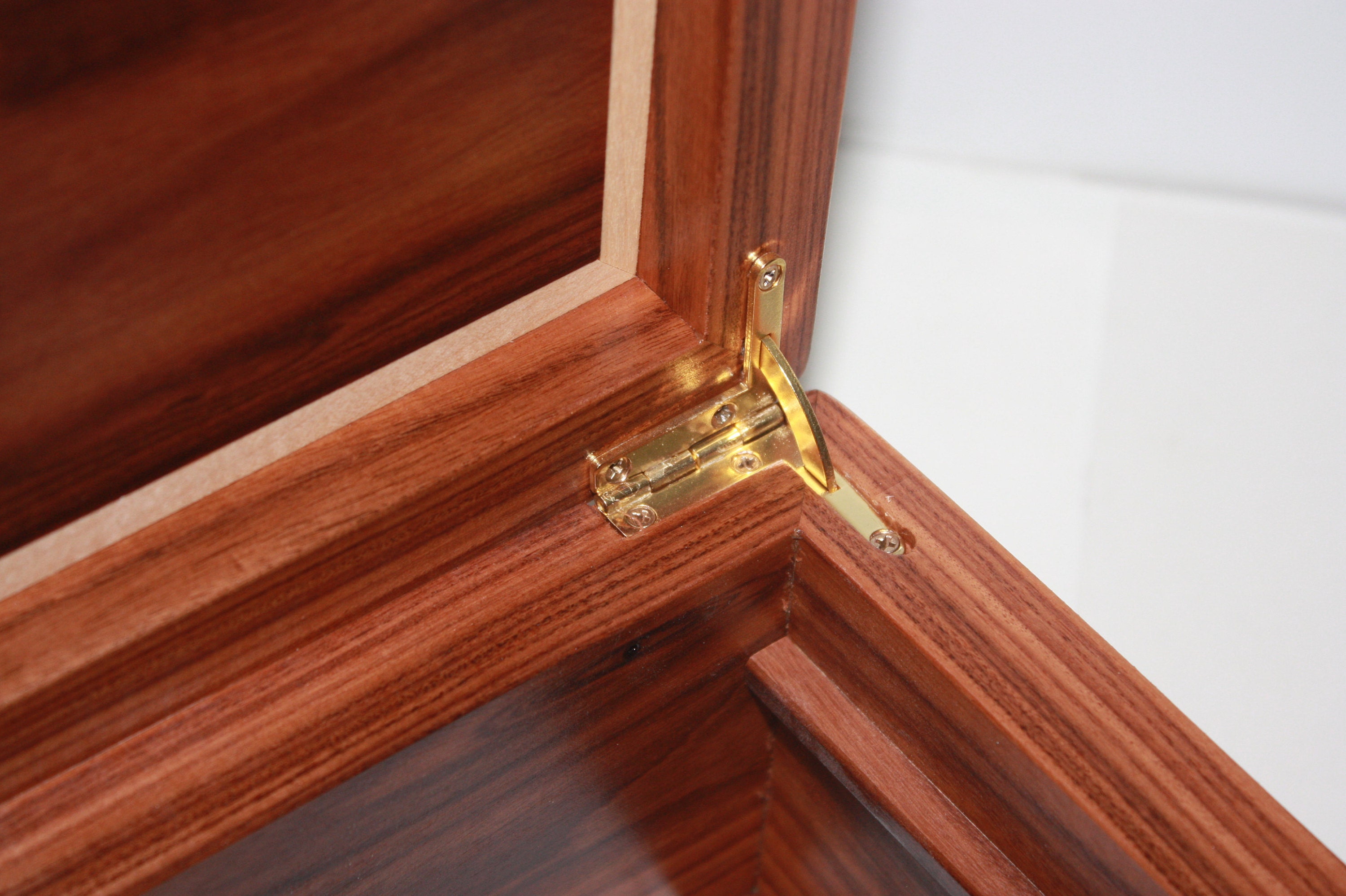 Wood Box with Quadrant Hinges