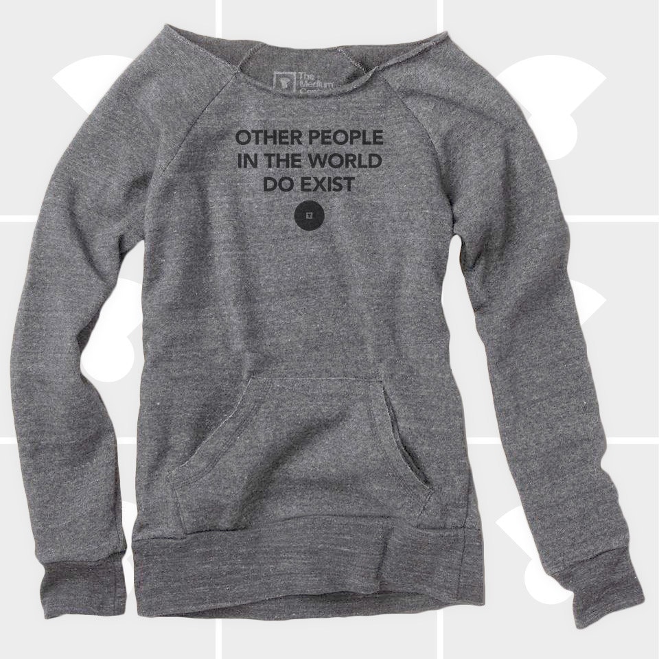 OTHER PEOPLE WOMENS OFF SHOULDER GREY