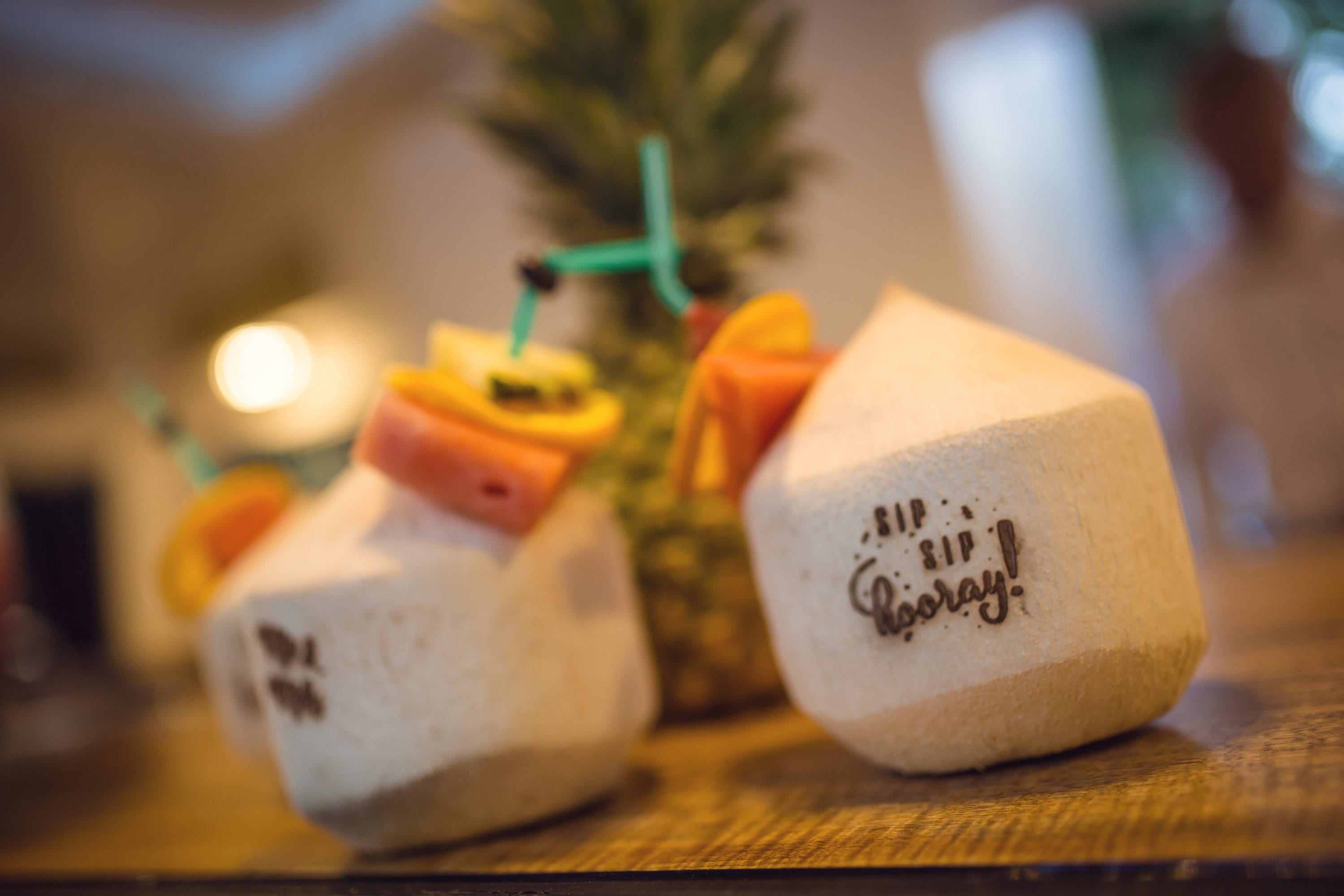 Customised Coconuts - Wedding coconuts