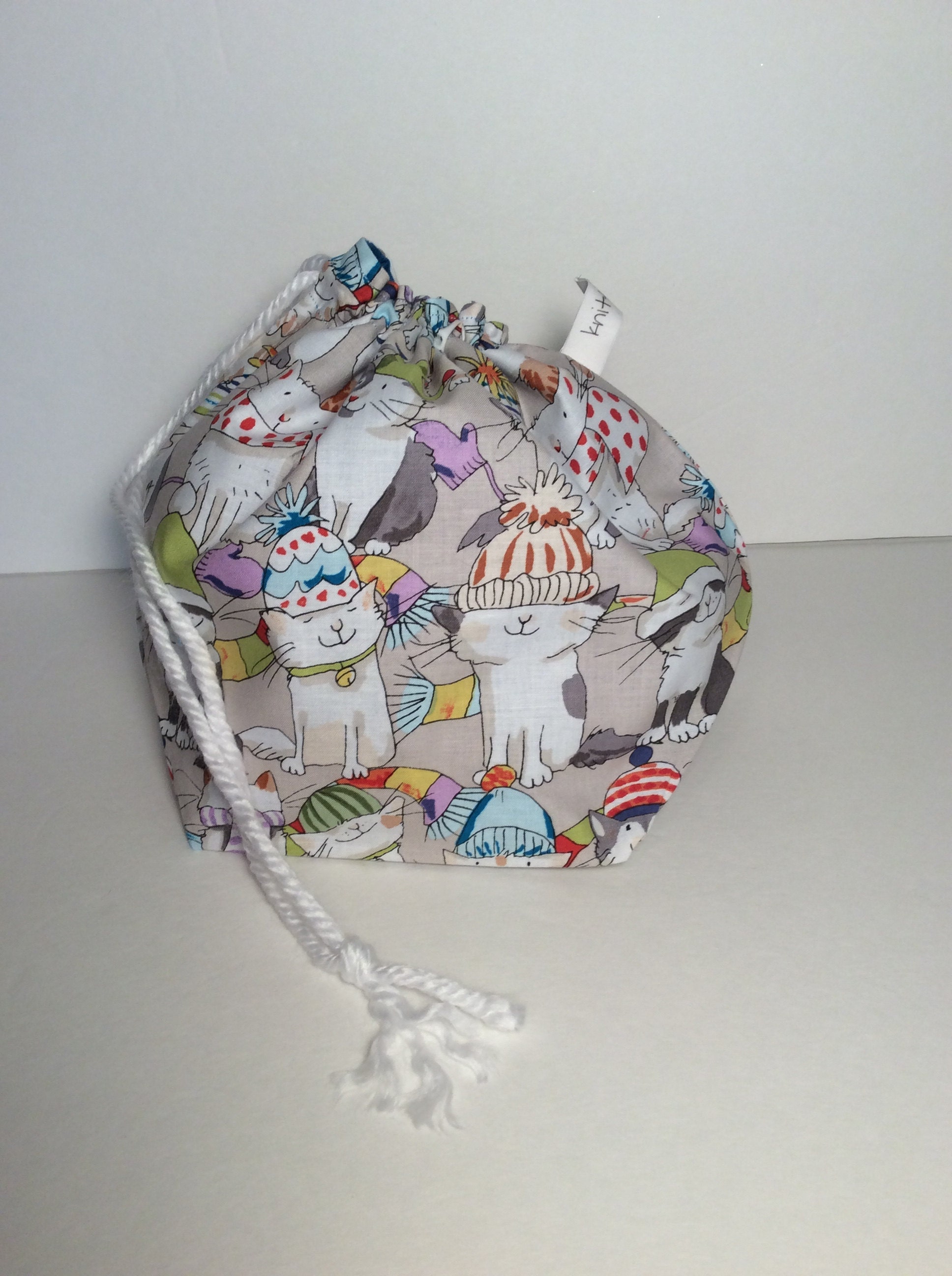 Cats in hats fabric.