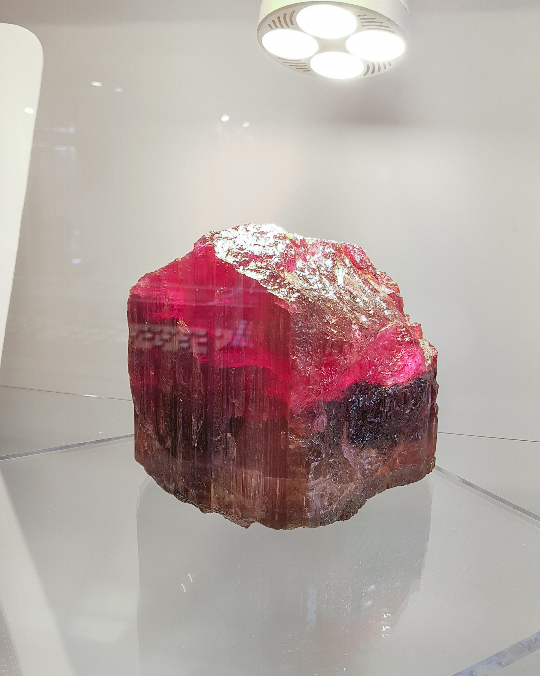 big red tourmaline rubellite crystal