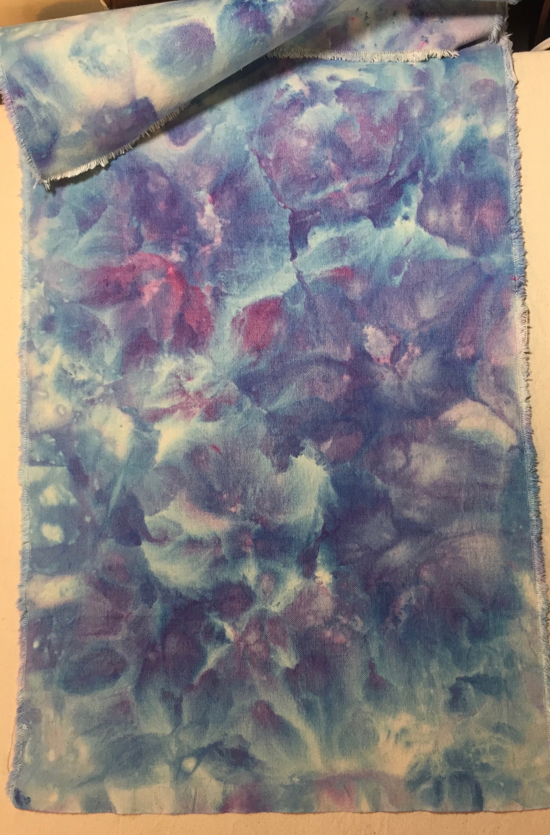 Sapphire Blue Dye on Cotton Duck