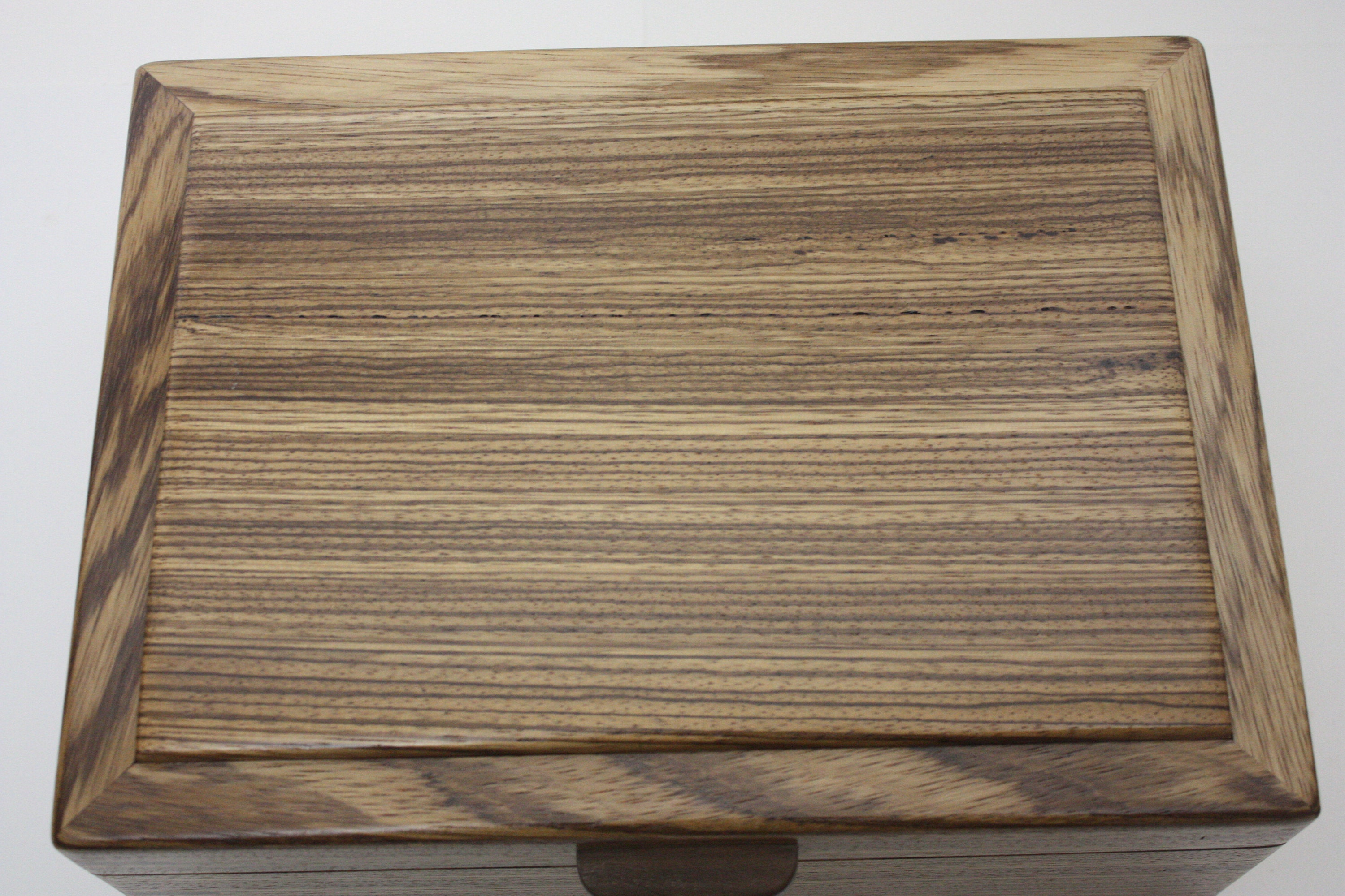 Handcrafted Zebrawood Locking Box