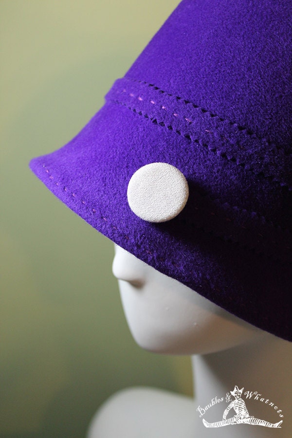 purple deep bucket cloche