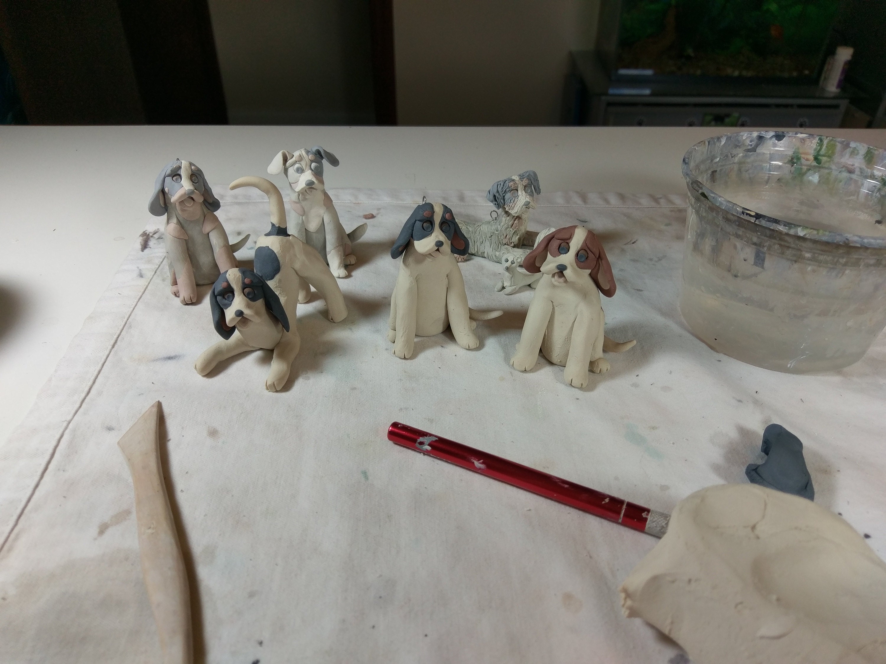 sculpting the Hounds