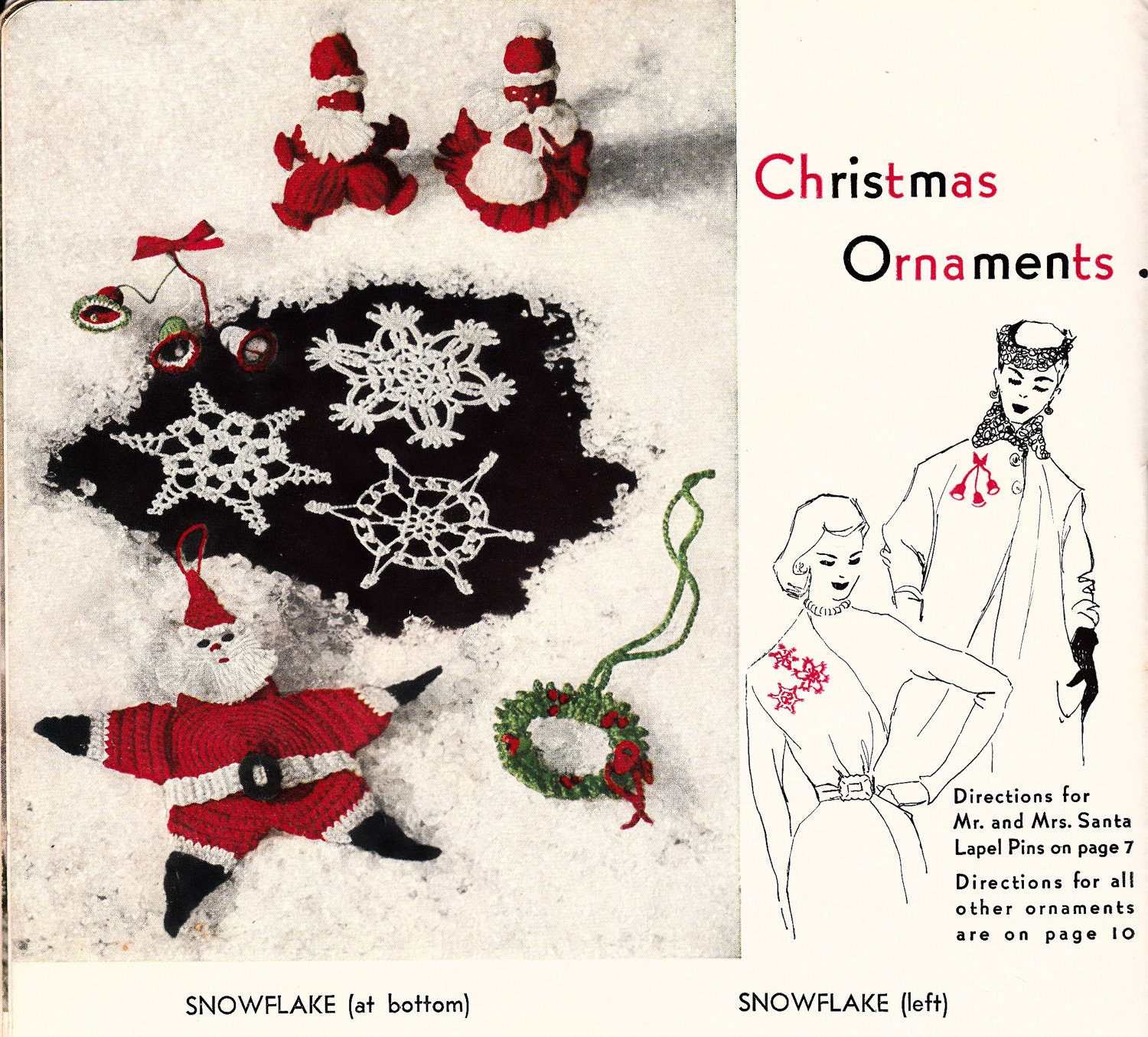 Christmas ornaments free crochet patterns