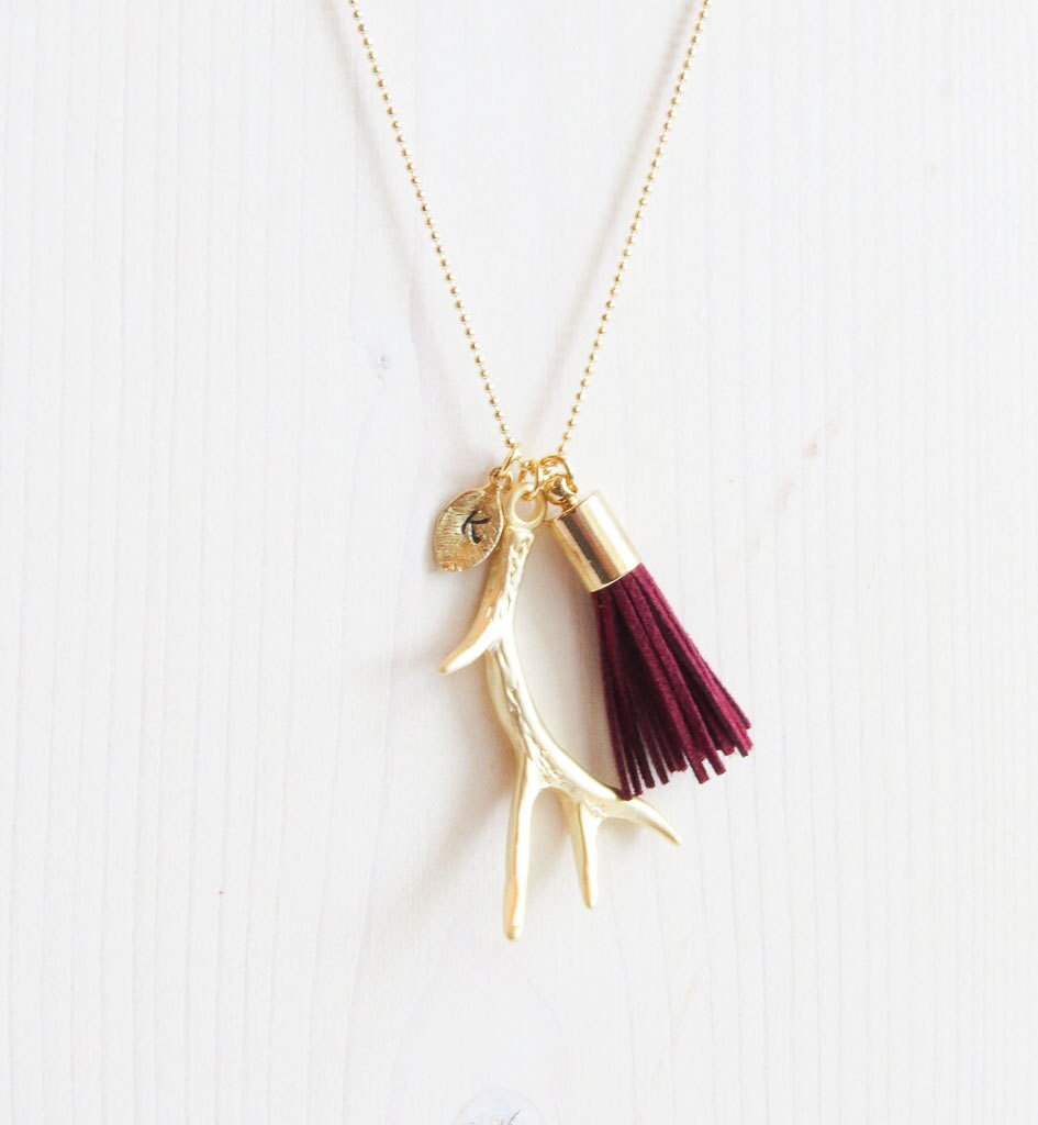 Antler tassel Necklace