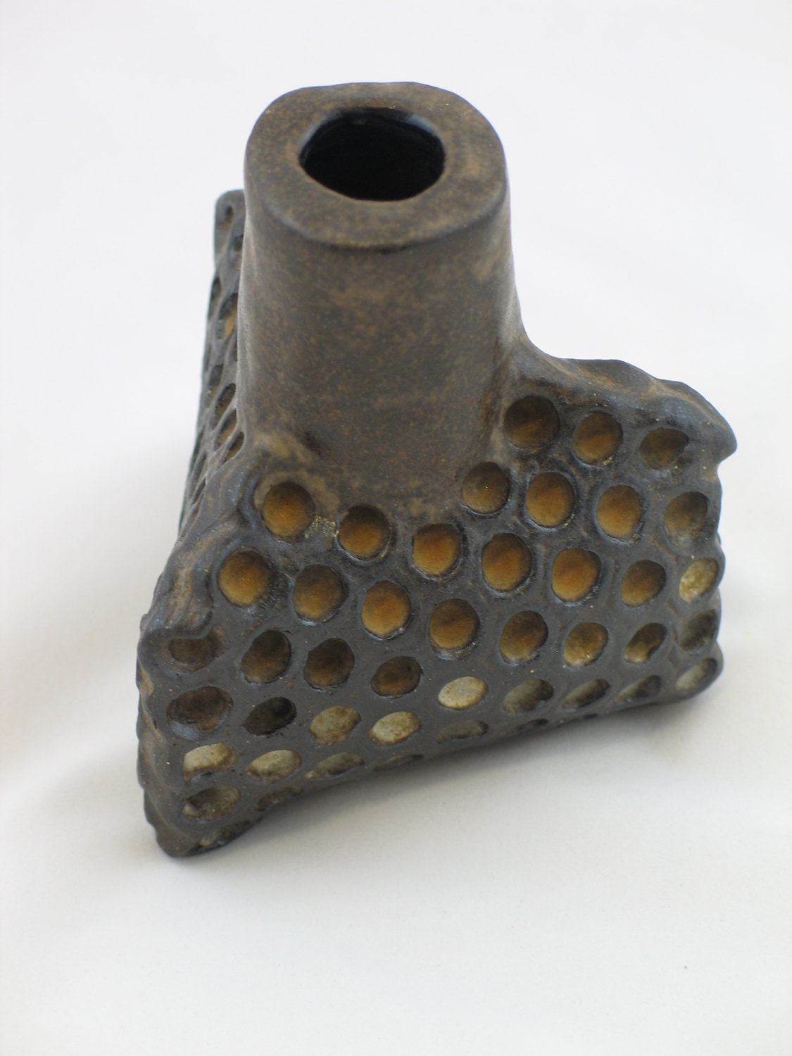 Ceramic Honeycomb vase.  Apis habilis:  Vase Number 12