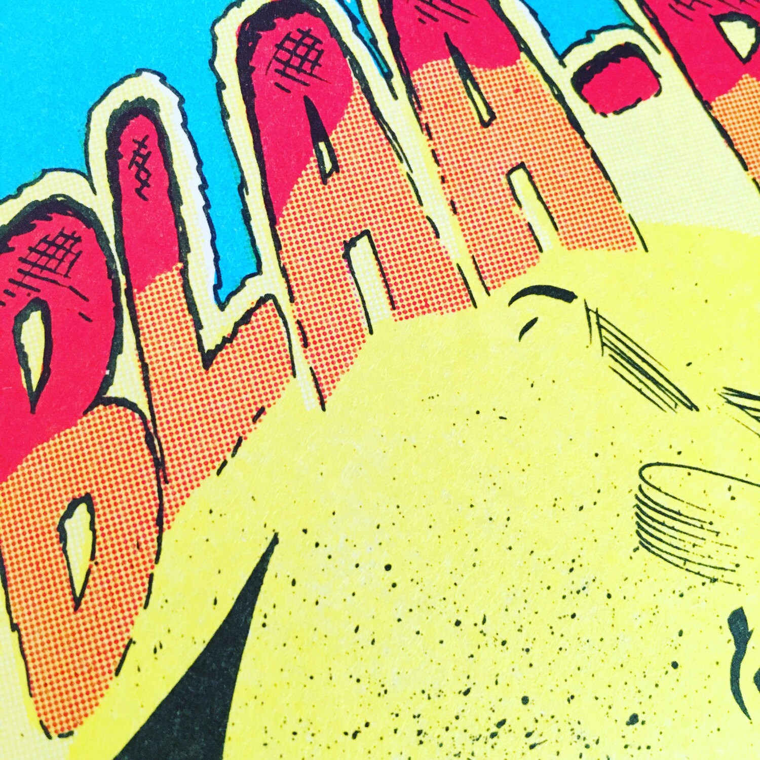 BLAHH graphic novel typography inspiration