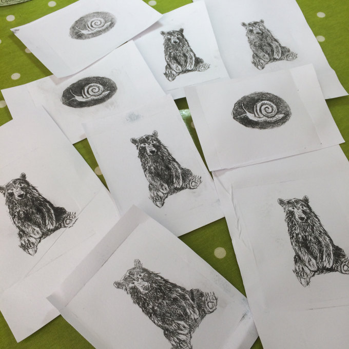 How to make prints with a pasta machine | Bears Get Crafty