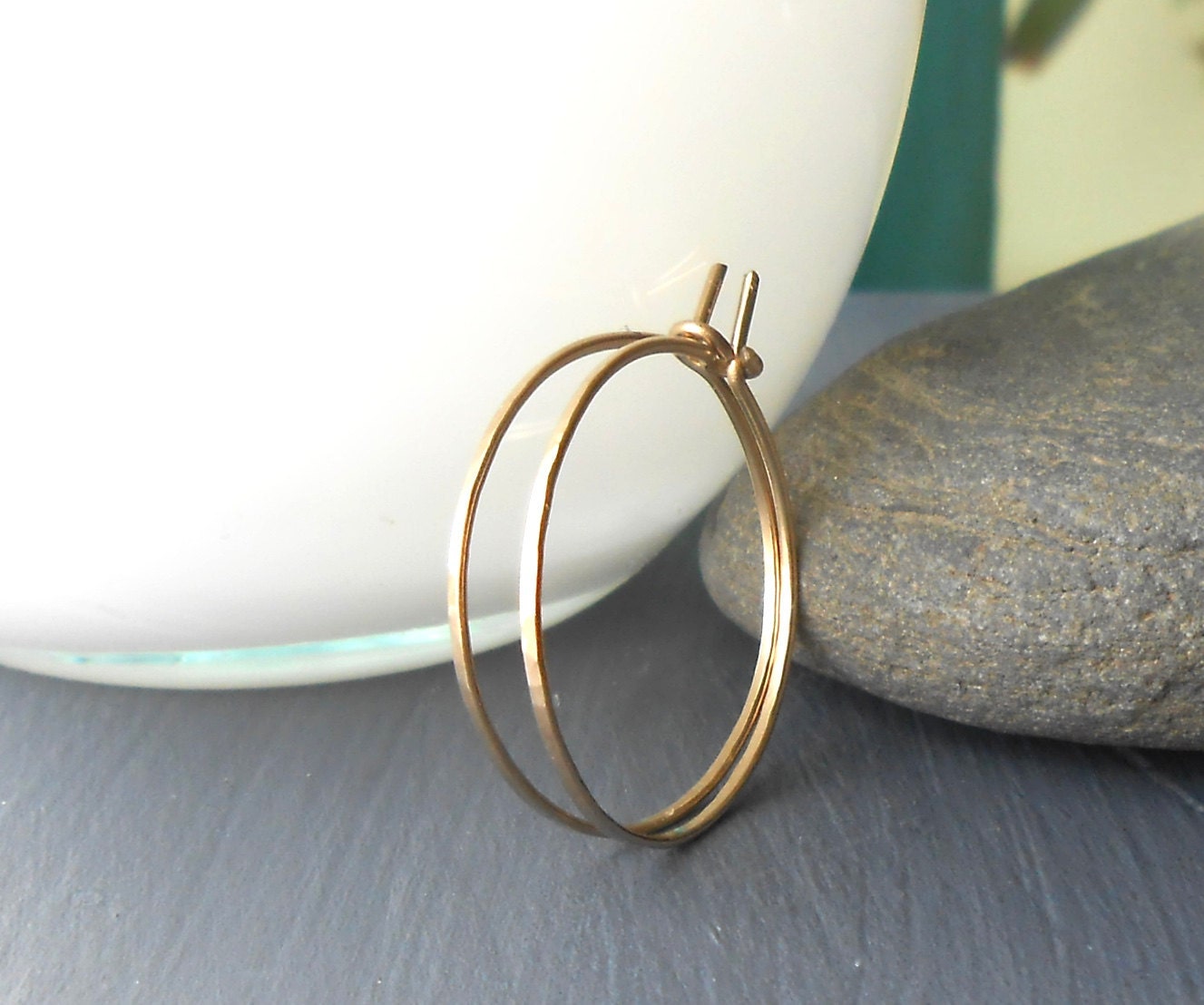 14k gold hoop earrings