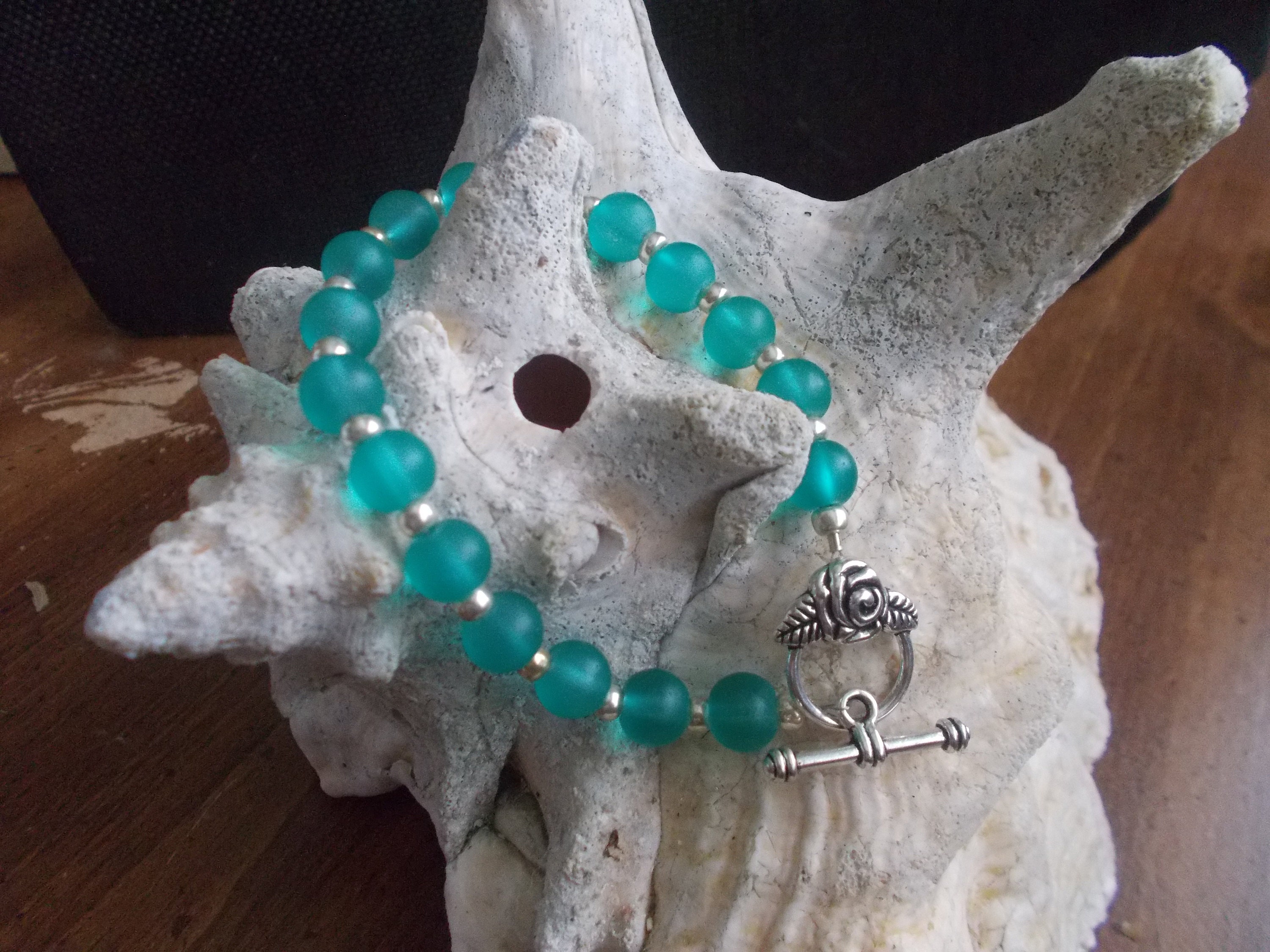 Aqua Jade Bracelet