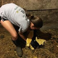 My human kid drying a new kid.