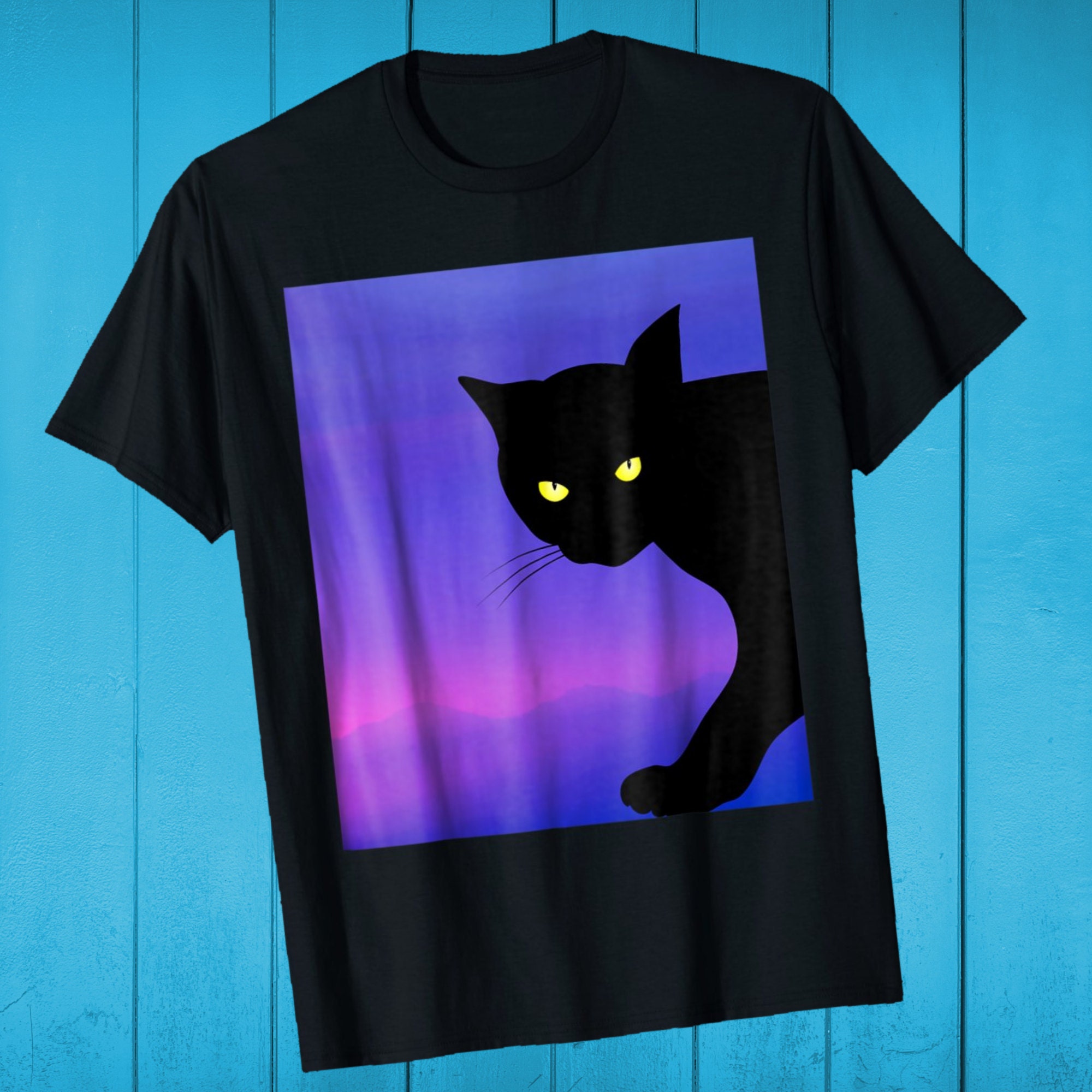 Funny black cat shirt