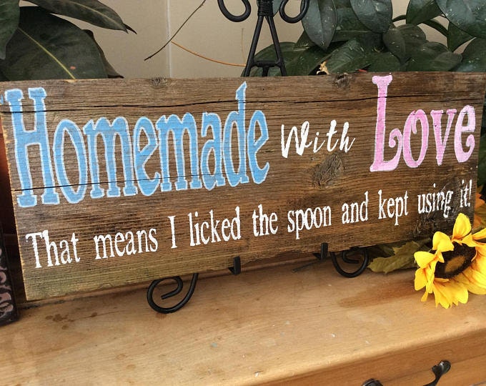 Rustic kitchen sign