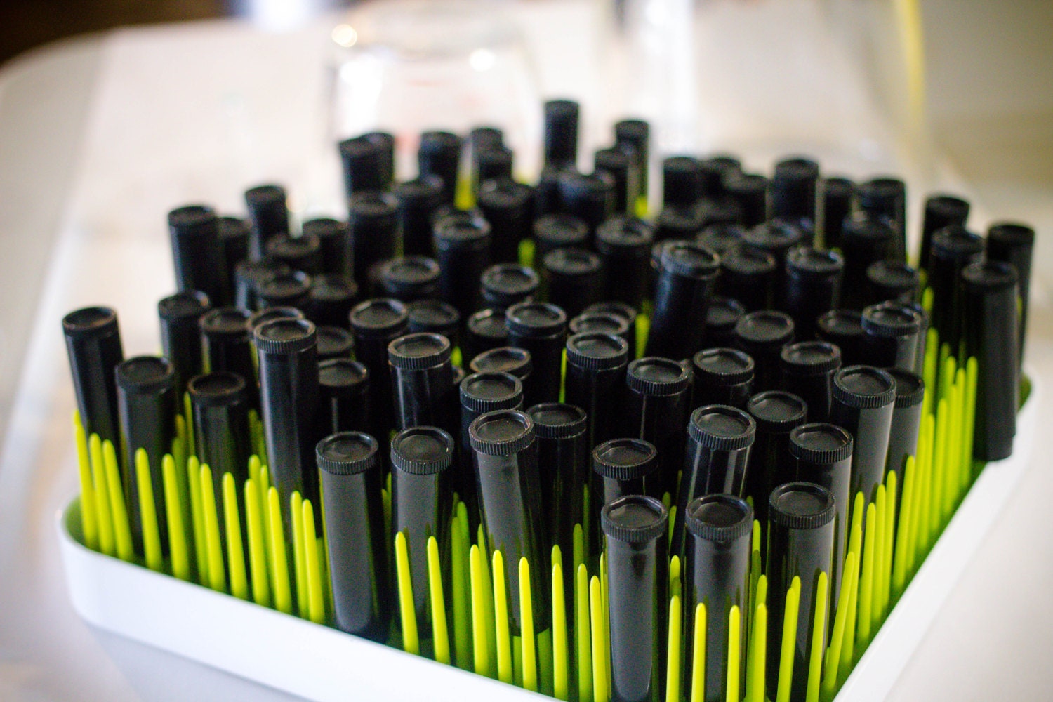 drying rack for lip balm, sanatizing lip balm tubes