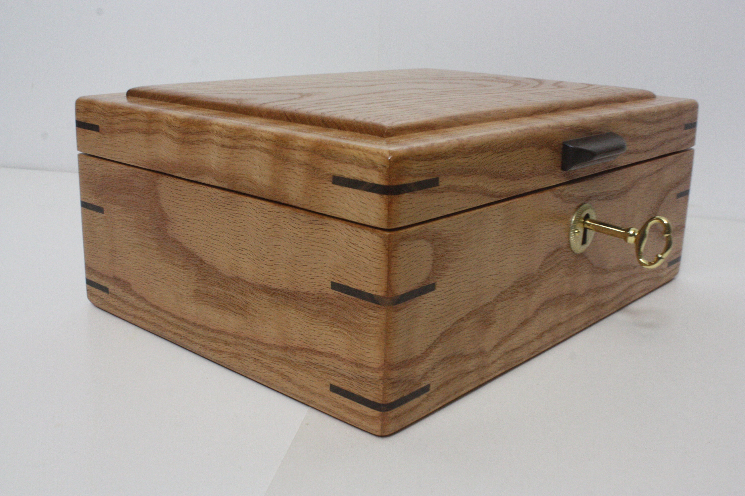 Locking Wood Box with Key