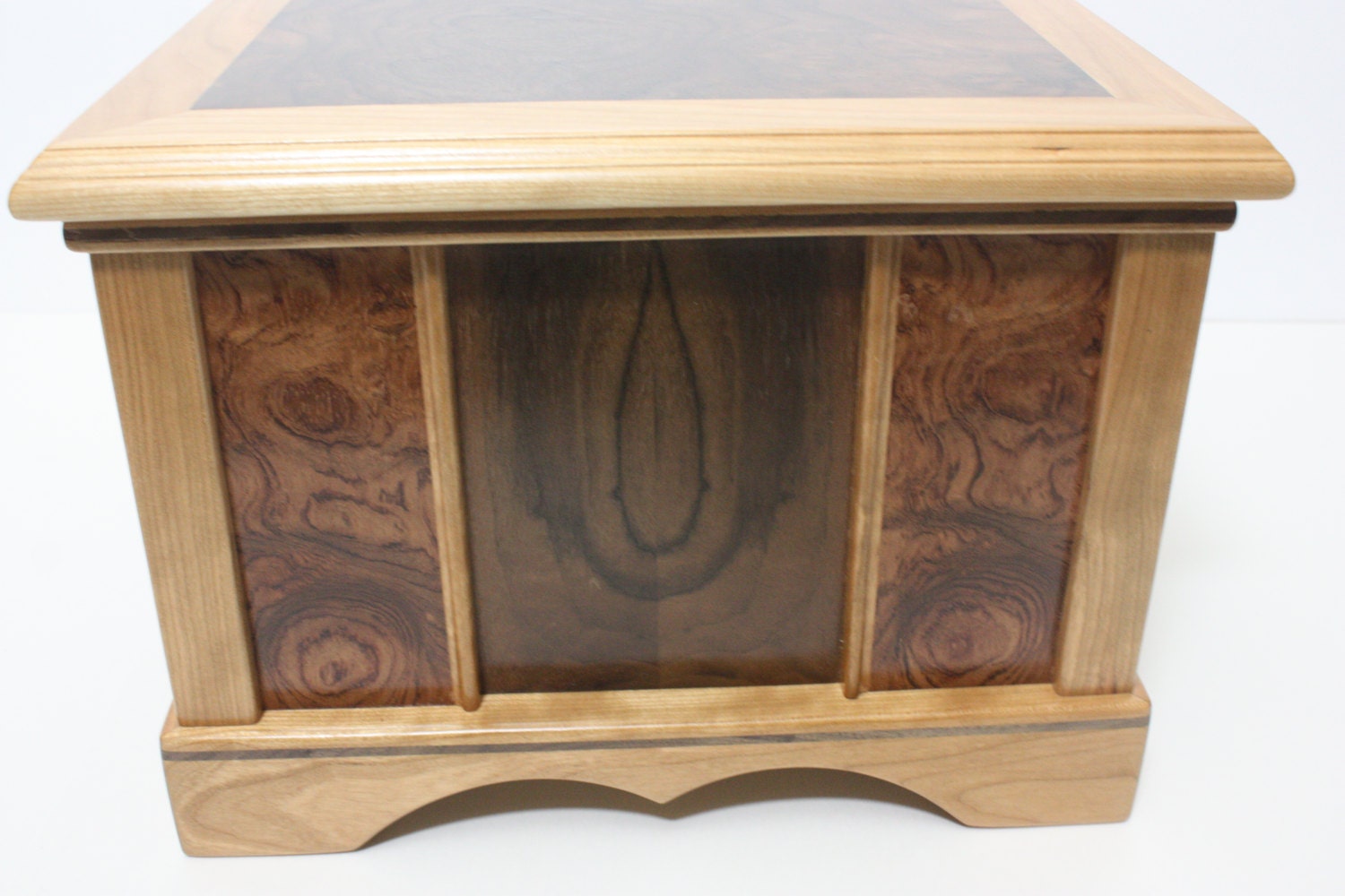Side of Handmade Locking Box