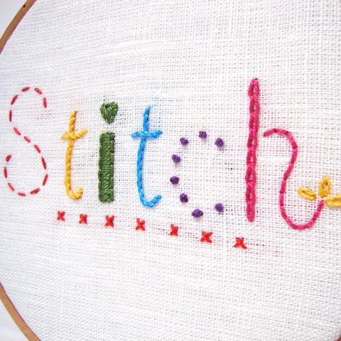 I Heart Stitch Art: the STITCH sampler
