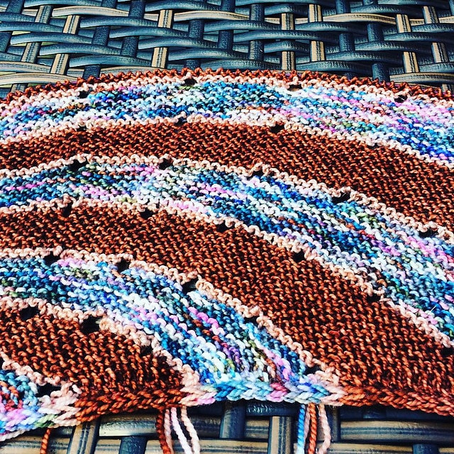 dotted rays shawl