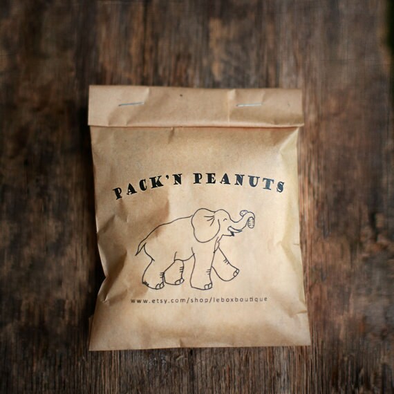 biodegradable packing peanuts, kraft bags