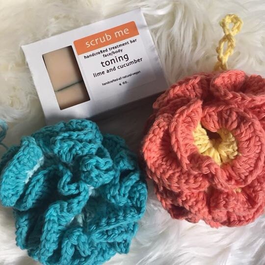 Sundae Crochet Co Bath Pouf
