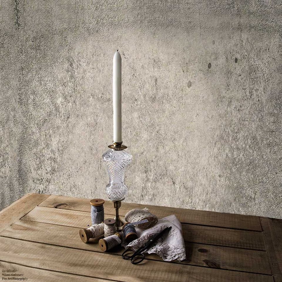 gunadesign guna andersone vintage crystal candlestick