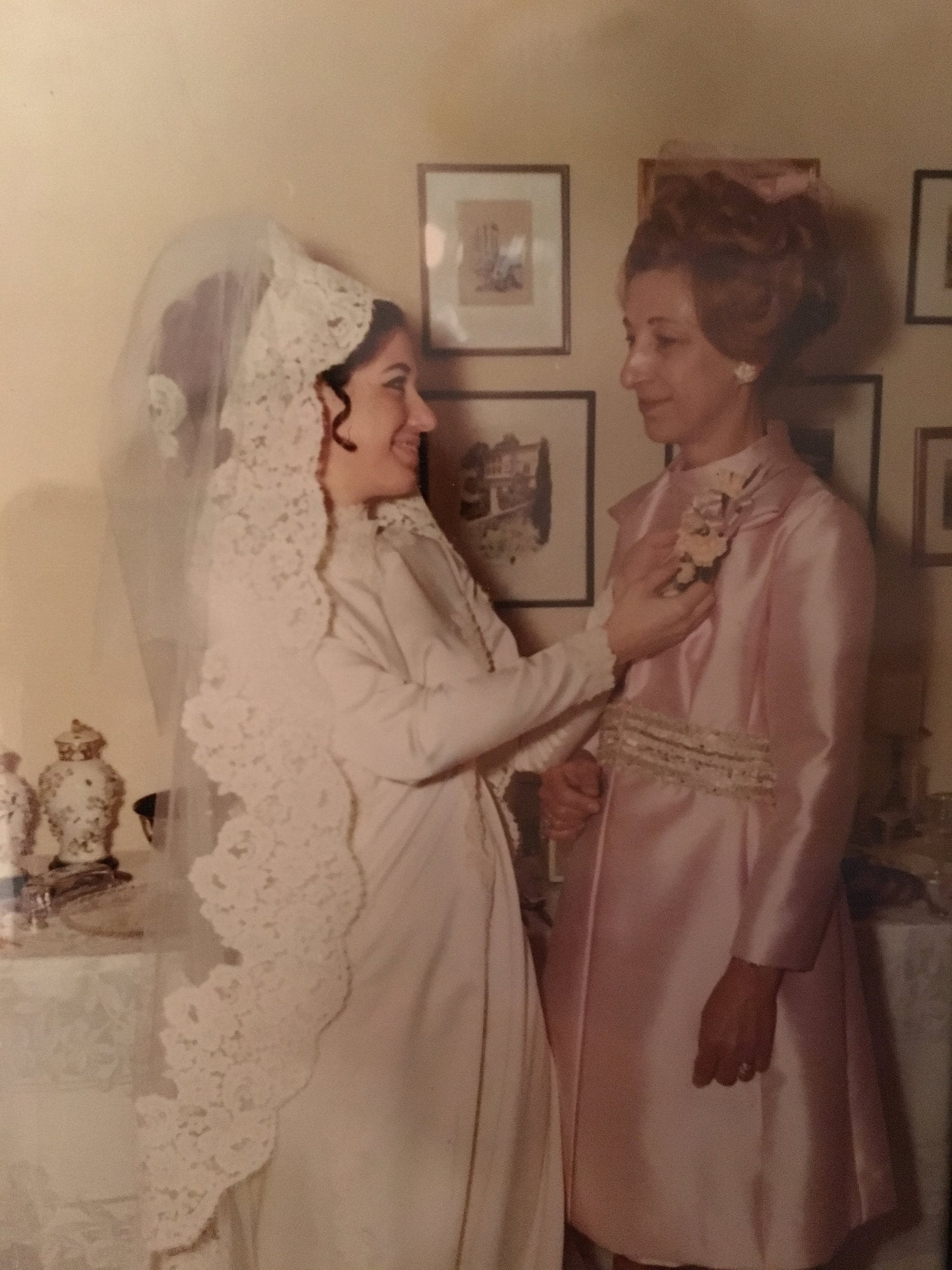 My Yaya, Helen Hadges (on the right), when she was 49 in 1969 at my parents wedding. This was 10 years after her diagnosis.
