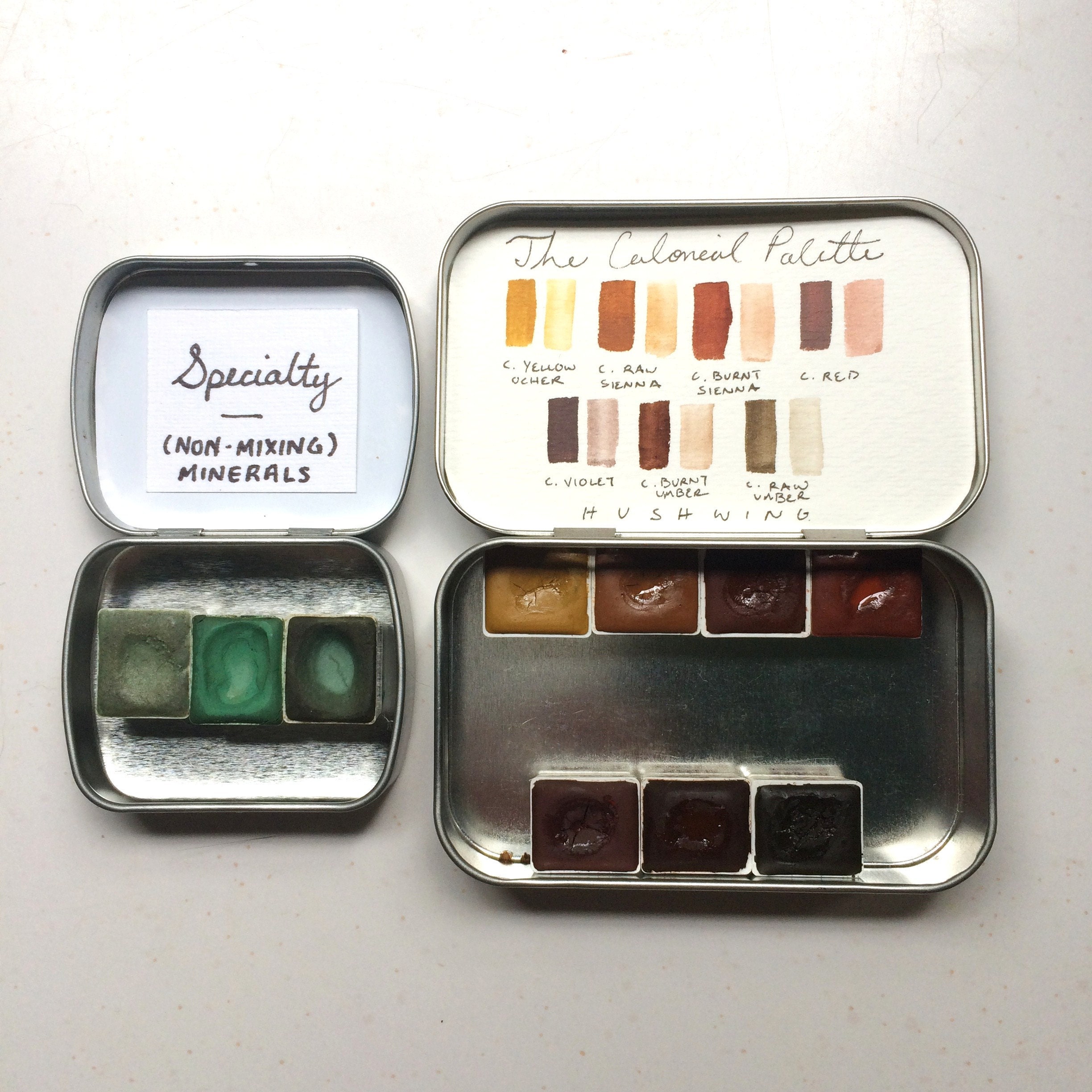 two palettes: G+B with Hushwings
