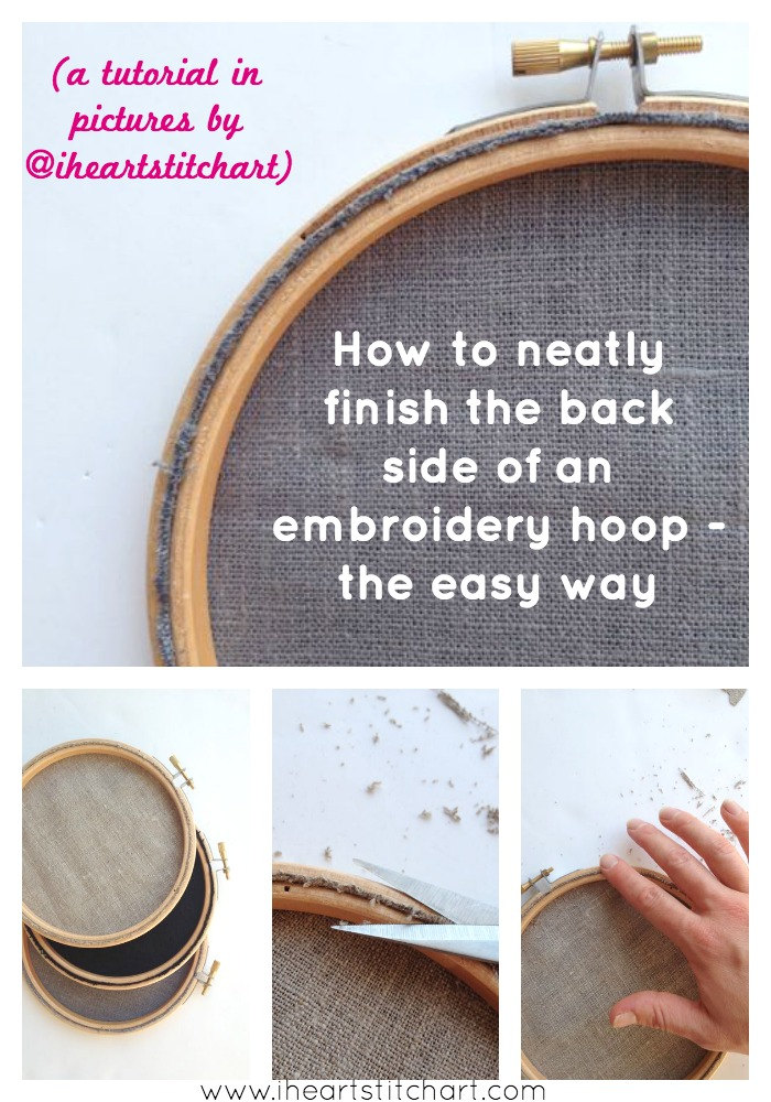 How to: back an embroidery hoop (the easy way)