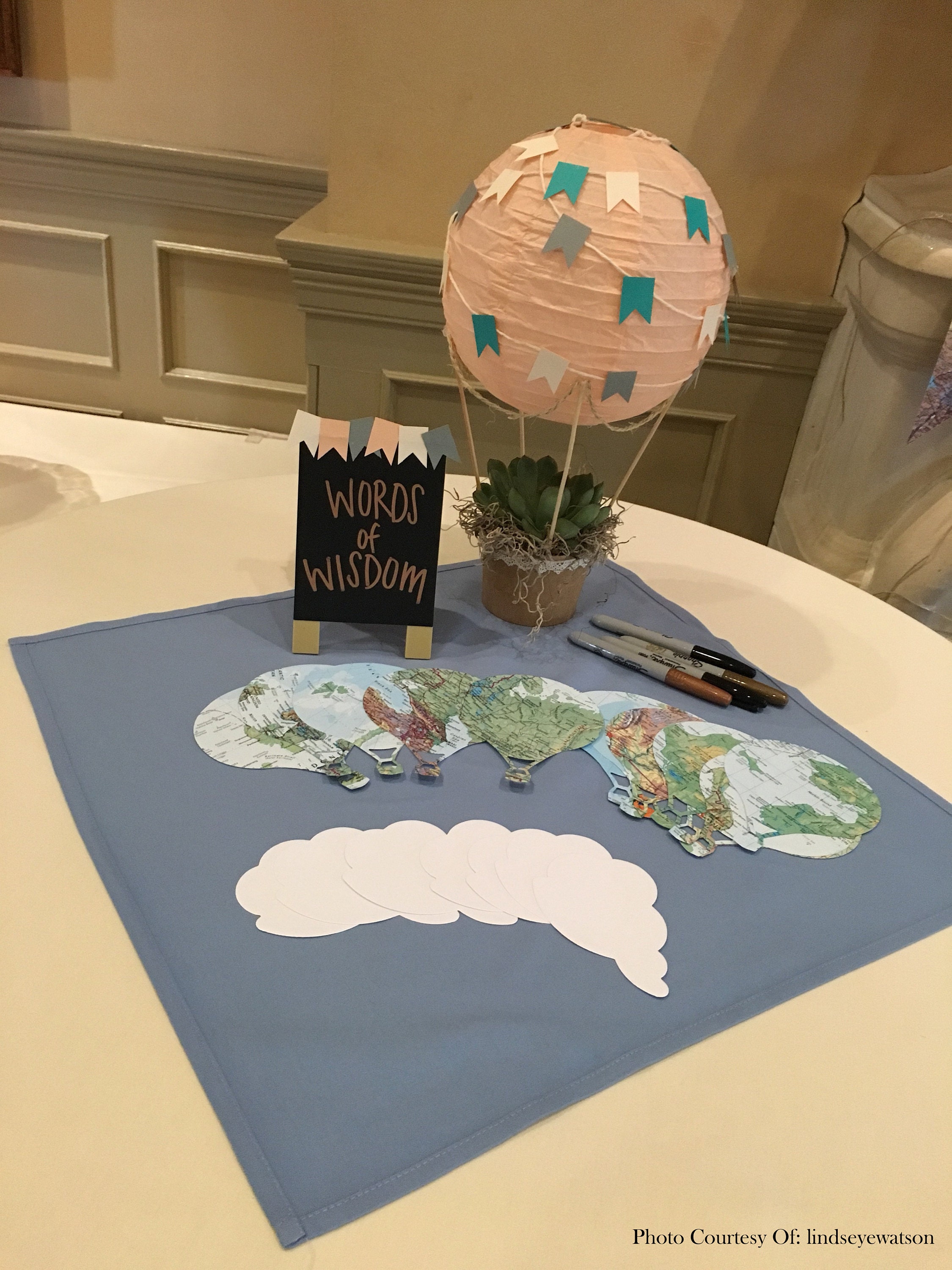 Hot Air Balloon Confetti Words of Wisdom
