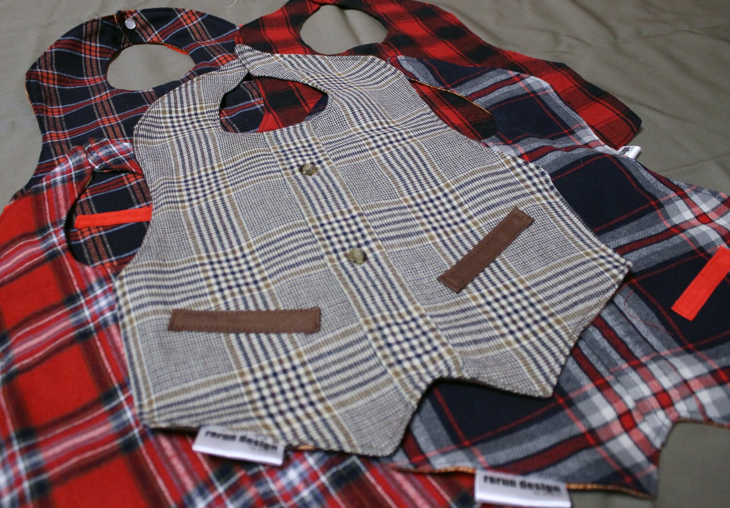 Plaid Best Baby Bibs
