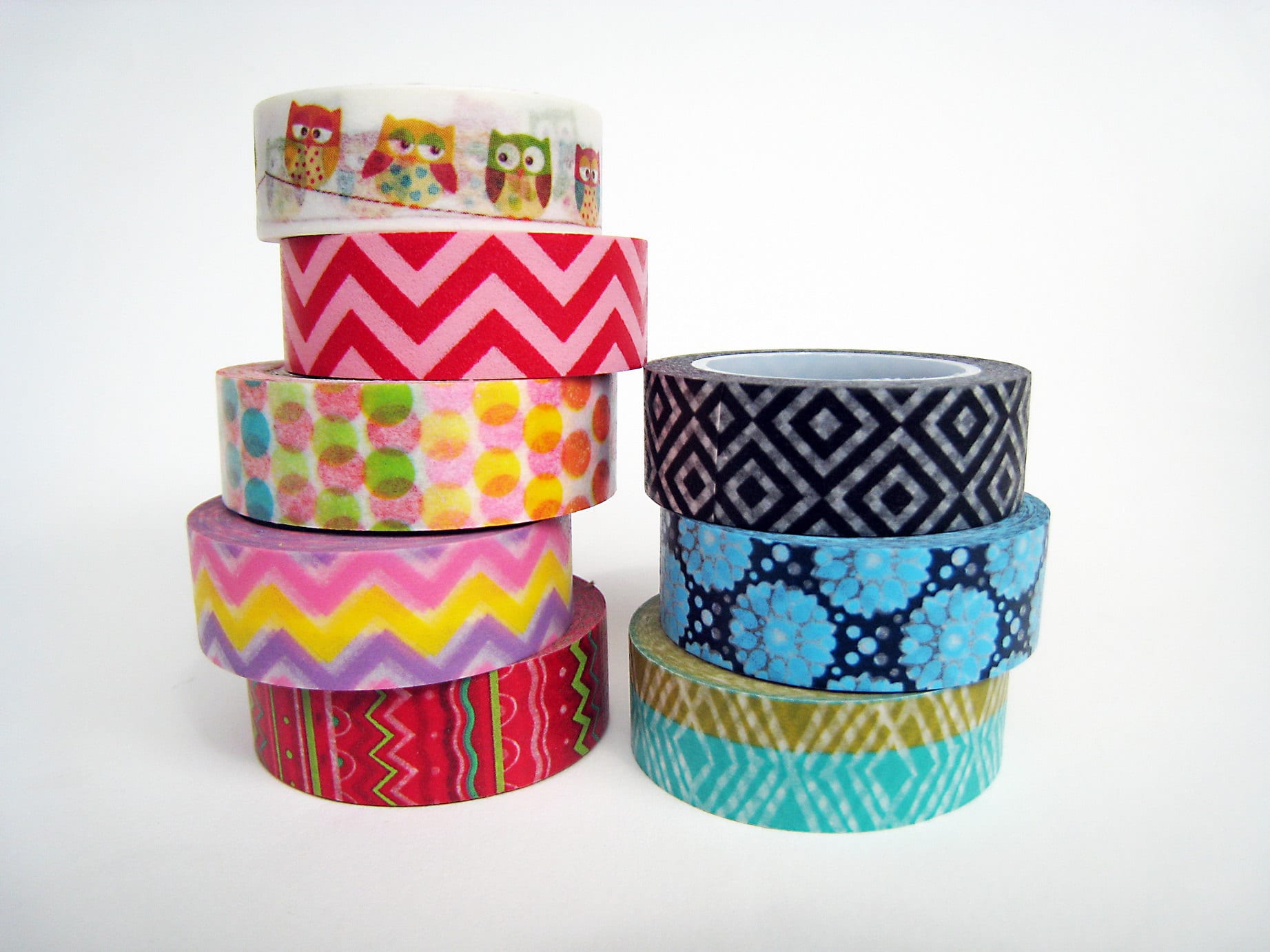 Colorful washi tapes make packaging even brighter!