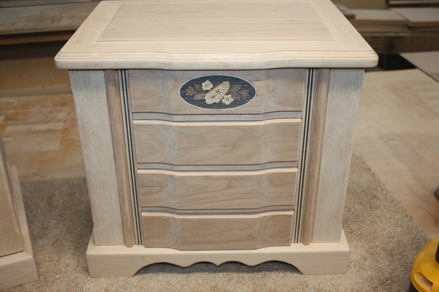 Large Birch and Cherry Jewelry Box with Swing Out Sides