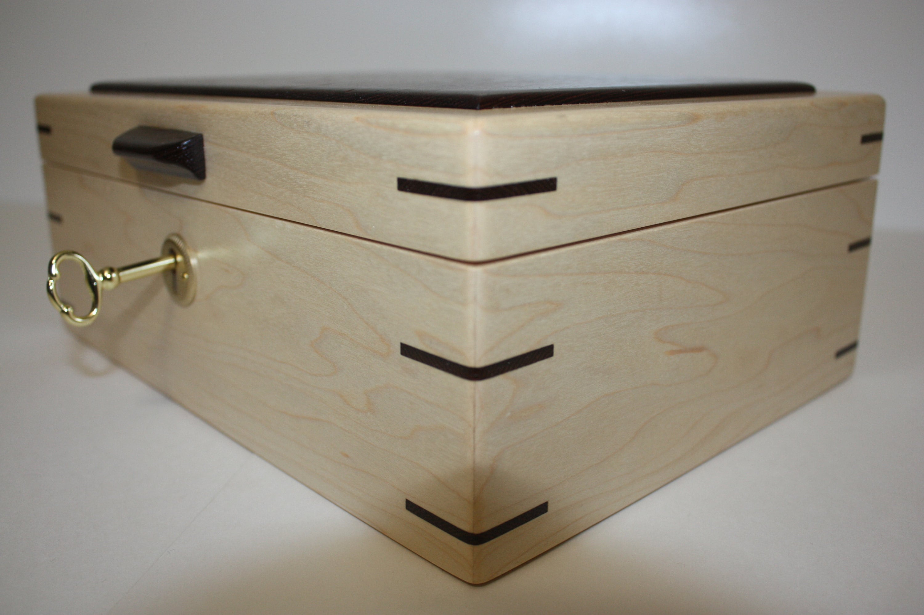 Handcrafted Maple Box with Lock