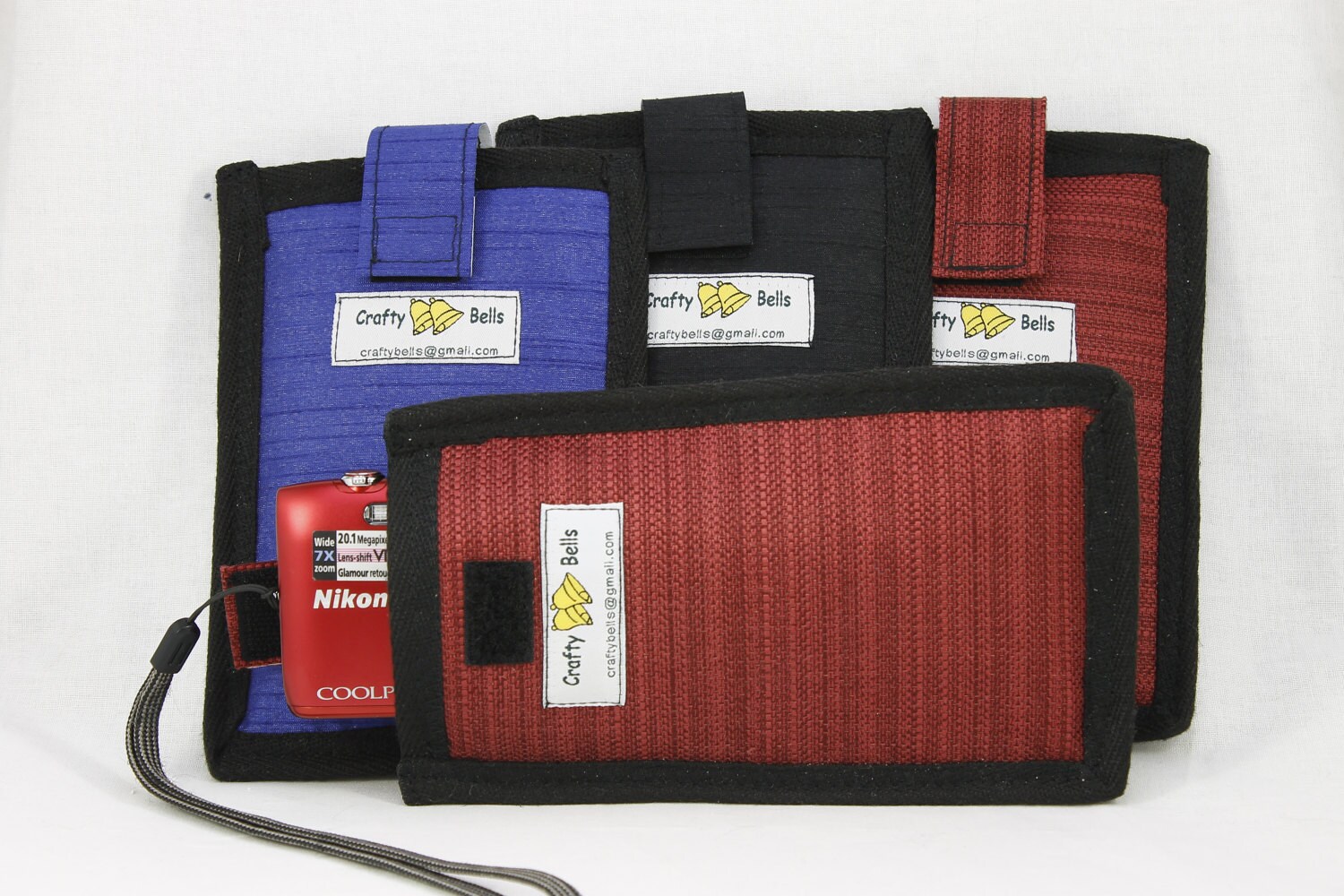 Small Point & Shoot Camera Cases with pull up tab