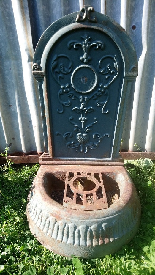 One of our fantastic antique French cast water features